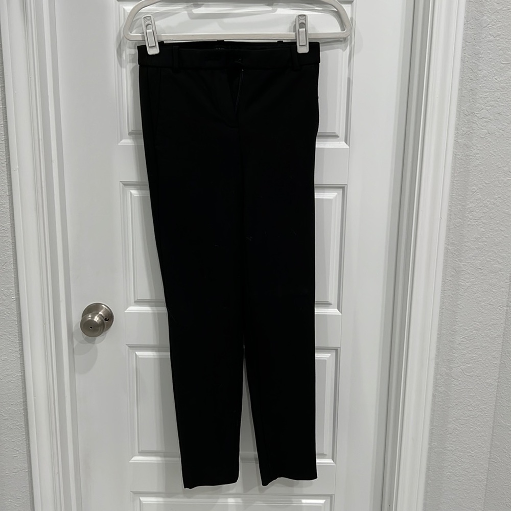 High rise black trousers